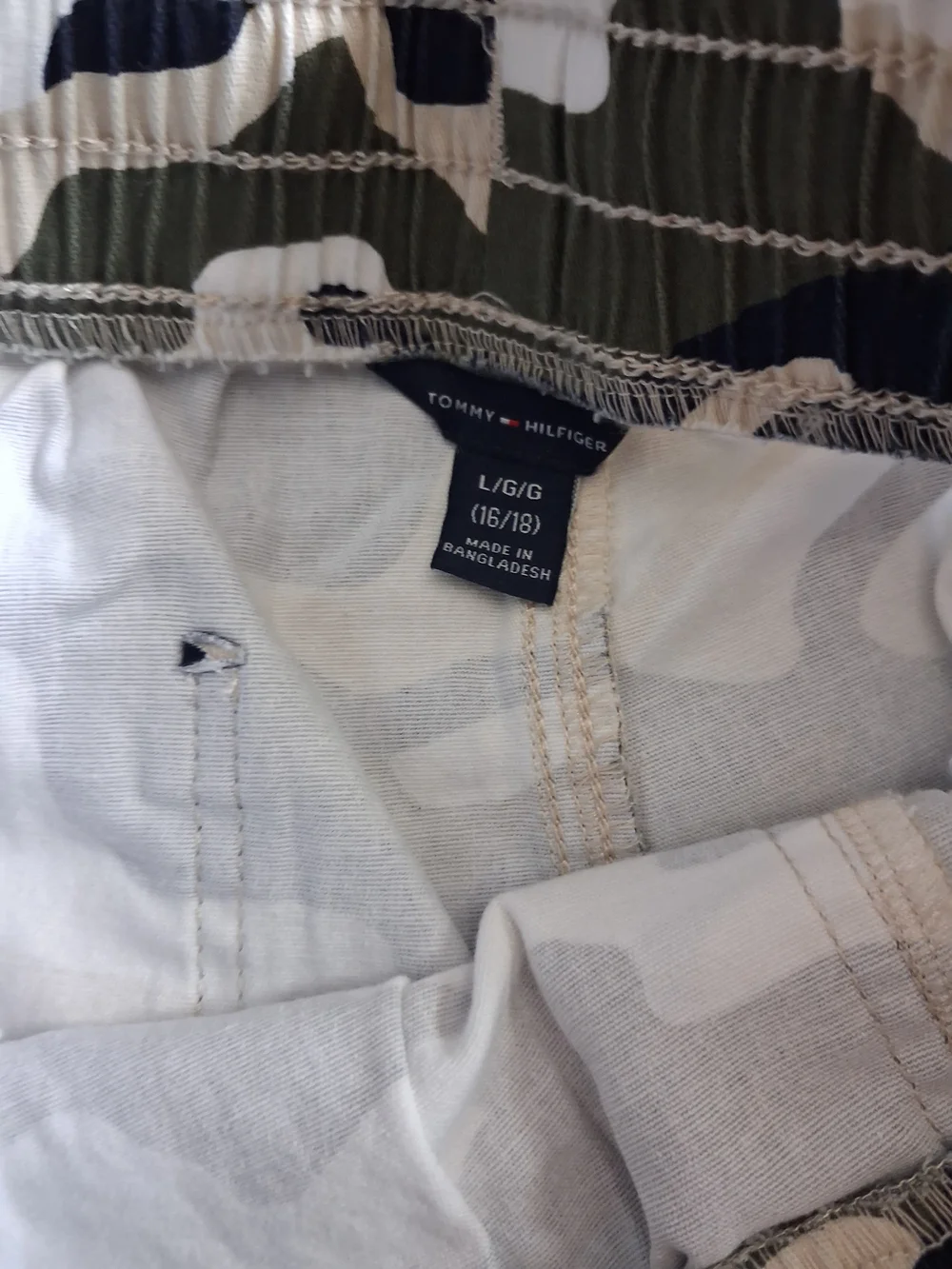 Tommy Hilfiger Boys Dusty Olive Camo Cargo Shorts